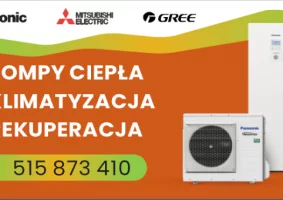 Pompy ciepła montaż - nowe domy. - Zdjęcie główne
