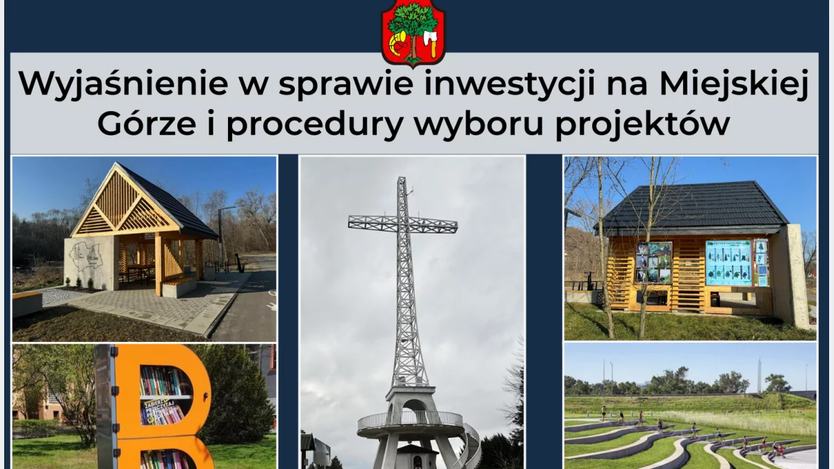 Wyjaśnienie w sprawie inwestycji na Miejskiej Górze i procedury wyboru projektów w ramach FEM 2021-2027