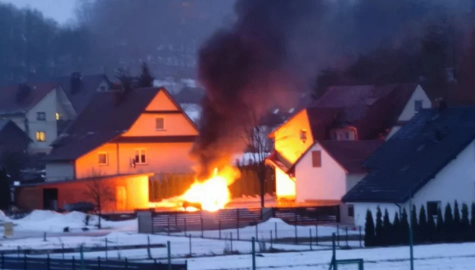 Pożar samochodu. Szybka akcja strażaków zapobiegła tragedii - zdjęcie 1