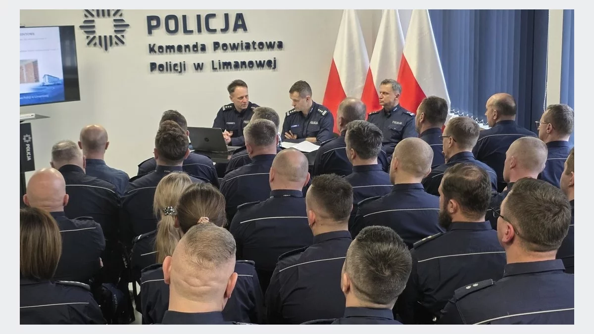 Narada roczna limanowskiej policji/fot.: KPP Limanowa