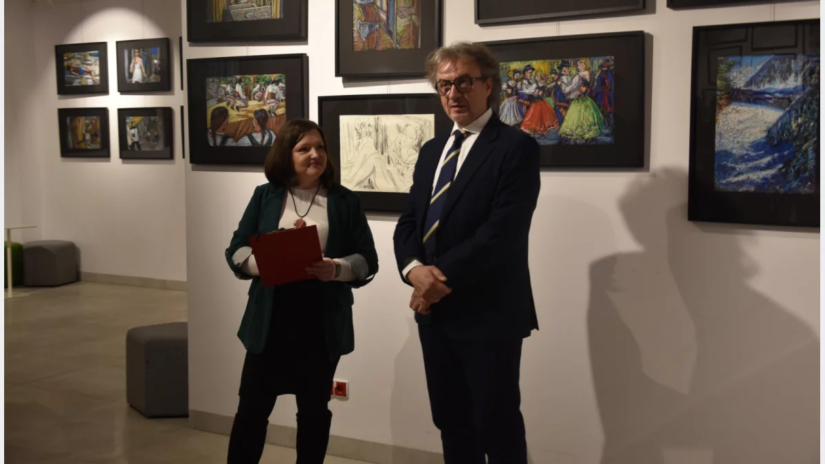 Wernisaż wystawy „Rysunek i pastel” Jarosława Czai w Galerii Sztuki MBP w Limanowej
