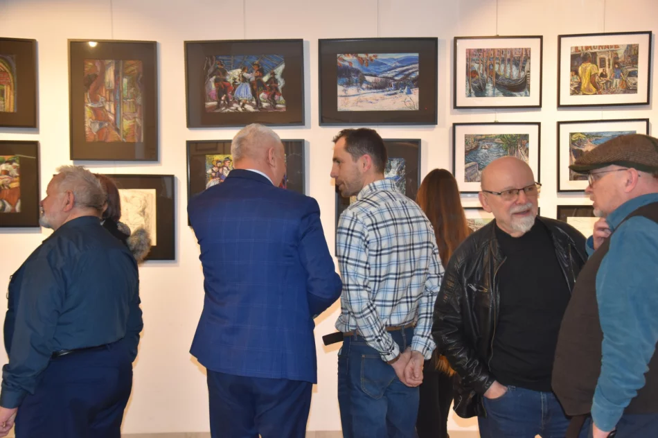 Wernisaż wystawy „Rysunek i pastel” Jarosława Czai w Galerii Sztuki MBP w Limanowej - zdjęcie 9