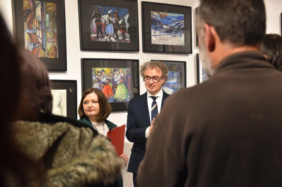 Wernisaż wystawy „Rysunek i pastel” Jarosława Czai w Galerii Sztuki MBP w Limanowej - zdjęcie 13