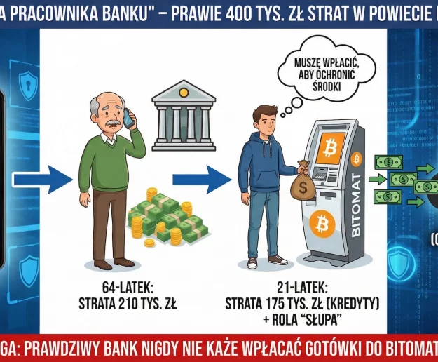 64-latek stracił oszczędności życia, a 21-letni "słup" sam dał się okraść na 175 tys. zł... z kredytów - zdjęcie główne