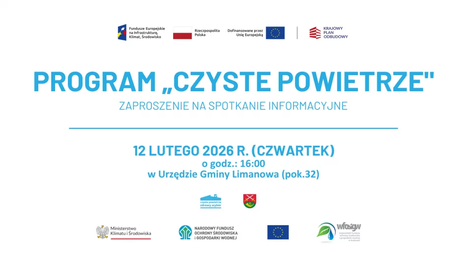 Zaproszenie na spotkanie informacyjne – Program „Czyste Powietrze" - zdjęcie 1