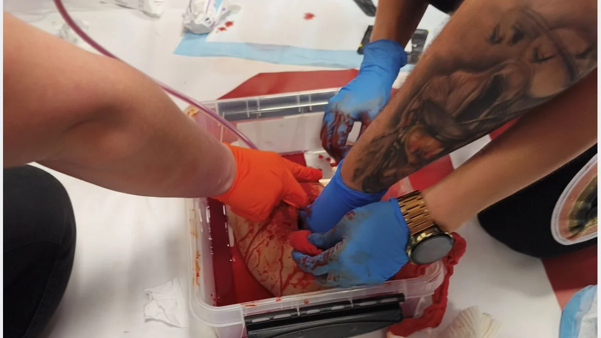Szkolenie STOP The Bleed/fot.: Szpital Limanowa