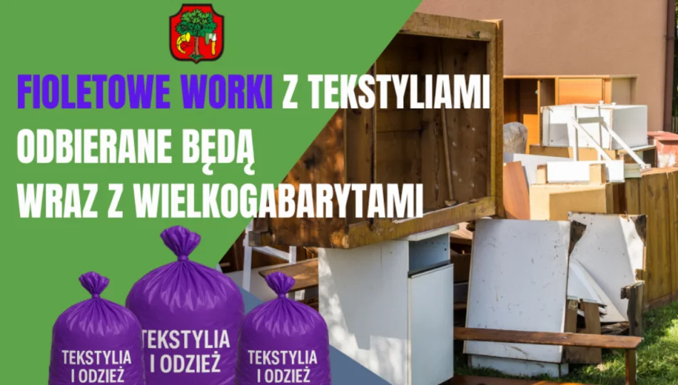 Harmonogram wywozu gabarytów i tekstyliów - zdjęcie 1