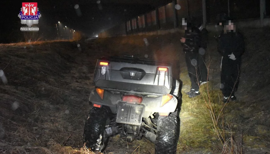 Uciekali quadem przed policją; 16-latek stanie przed sądem rodzinnym - zdjęcie 1