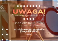Czasowa organizacja ruchu na drodze powiatowej Cieniawa – Mordarka w miejscowości Mordarka - zdjęcie główne