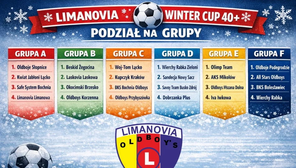 Limanovia Oldboy’S Winter Cup 40+: rozlosowano grupy - zdjęcie 1