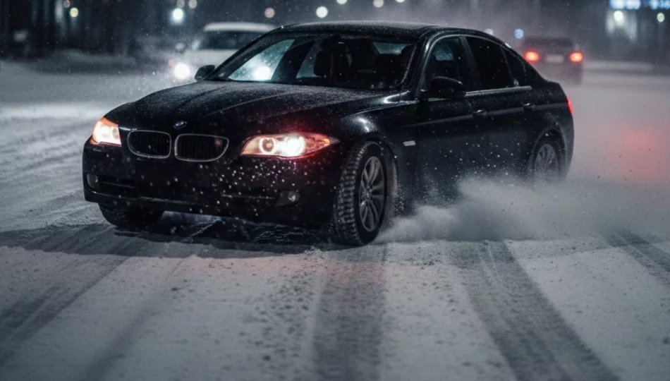 ​Driftował BMW na skrzyżowaniu. Dostał mandat i punkty za brawurę - zdjęcie 1