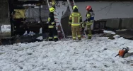 Pożar z trudnym dojazdem na szczycie góry - zdjęcie 2