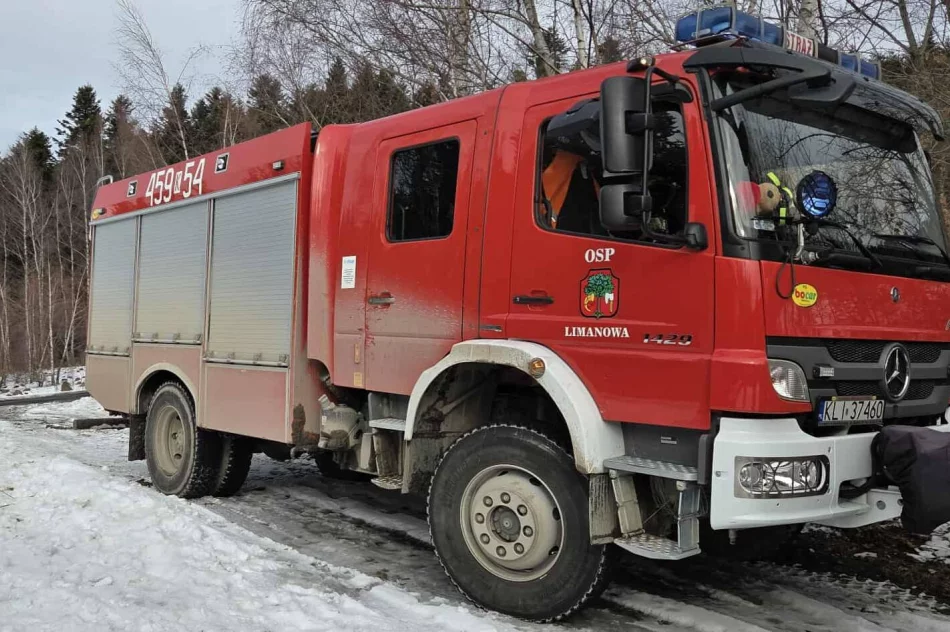 Pożar z trudnym dojazdem na szczycie góry - zdjęcie 6