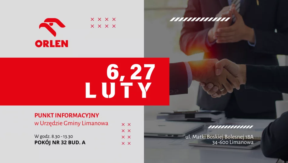 Najbliższy dyżur doradcy myORLEN w Urzędzie Gminy Limanowa już w piątek 27 lutego - zdjęcie 1