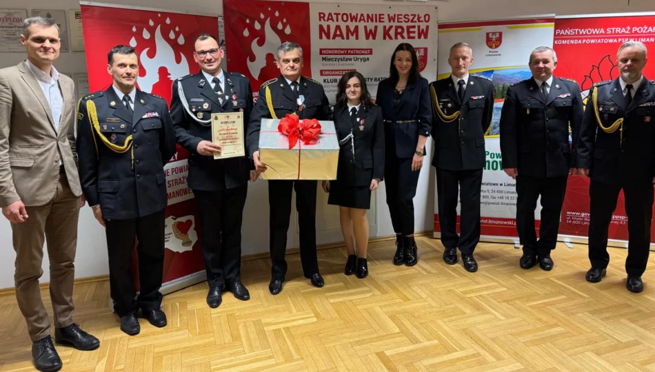 Podsumowano VI edycję akcji „Ratowanie weszło nam w krew” – OSP Limanowa nagrodzona za zajęcie II miejsca w powiecie - zdjęcie 1