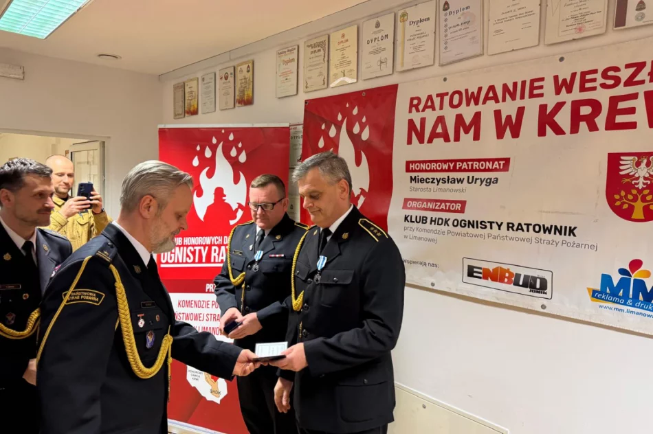 Podsumowano VI edycję akcji „Ratowanie weszło nam w krew” – OSP Limanowa nagrodzona za zajęcie II miejsca w powiecie - zdjęcie 10