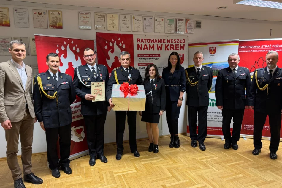 Podsumowano VI edycję akcji „Ratowanie weszło nam w krew” – OSP Limanowa nagrodzona za zajęcie II miejsca w powiecie - zdjęcie 11