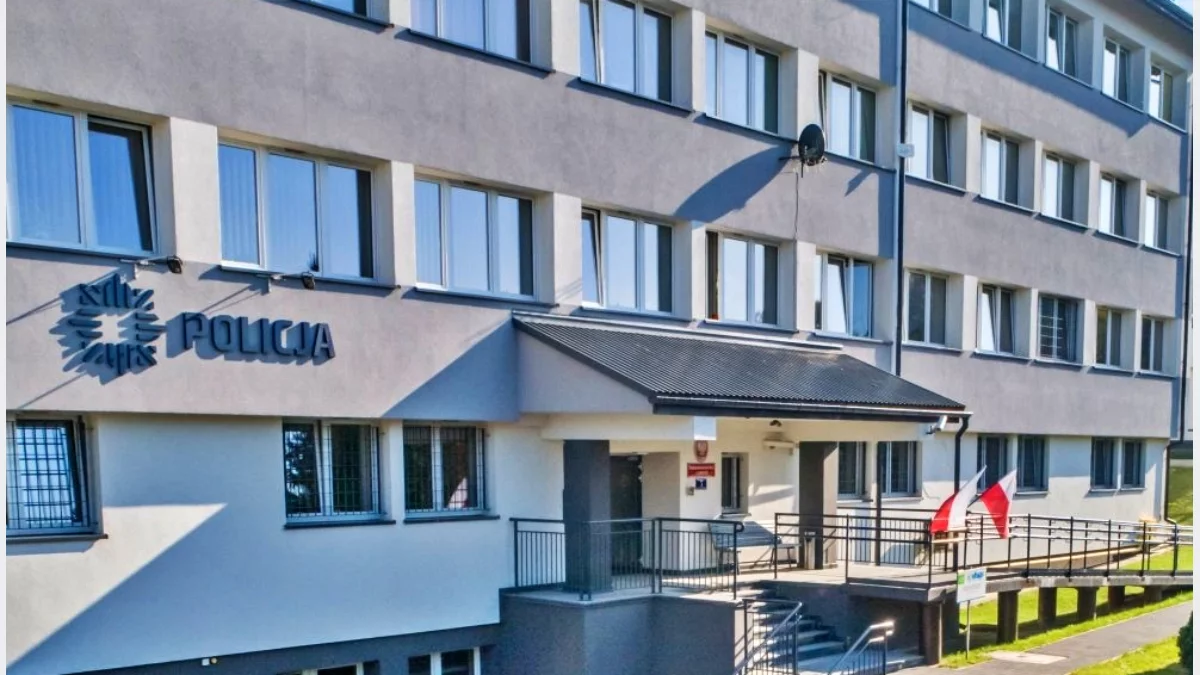 Komenda Powiatowa Policji w Limanowej przy ulicy Żwirki i Wigury.