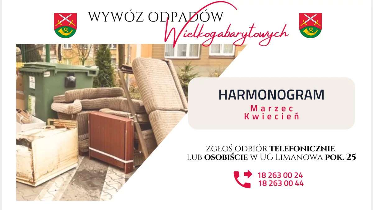 Terminy wywozu odpadów wielkogabarytowych w 2026 roku