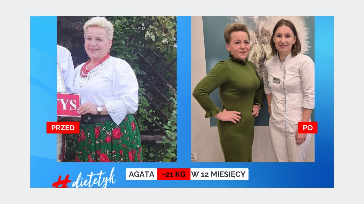 21 kilogramów mniej z Projekt Zdrowie Limanowa – historia Pani Agaty
