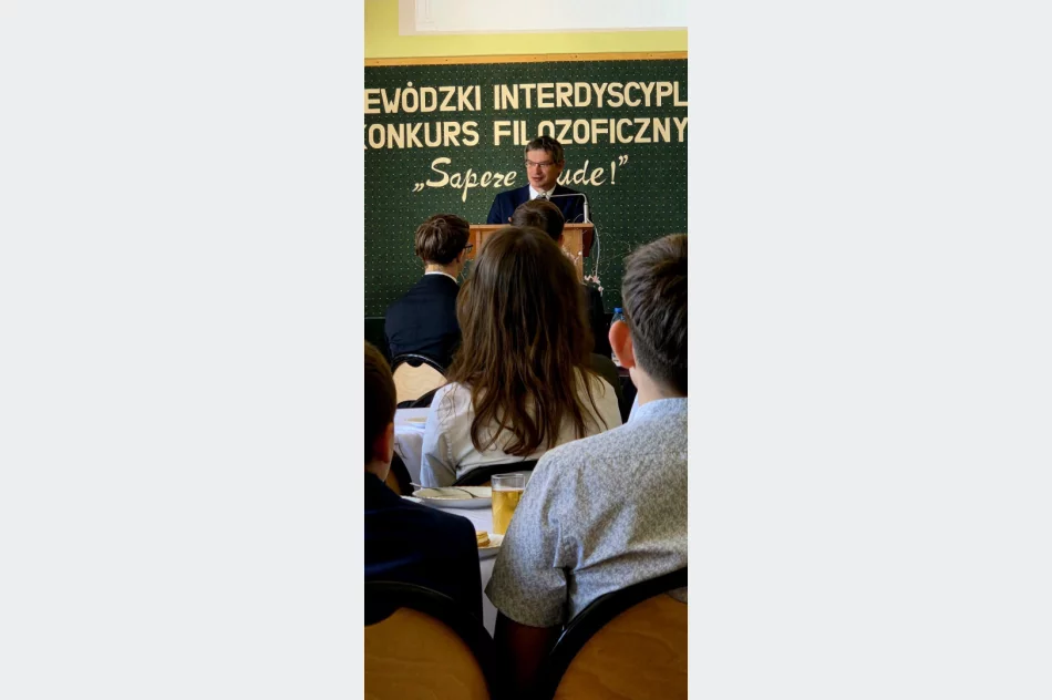 V edycja Wojewódzkiego Konkursu Filozoficznego „Sapere Aude!” w I LO w Limanowej - zdjęcie 13