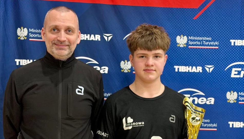 Michał Wilczek zawodnik UKS Płomień Limanowa w ścisłej krajowej czołówce! - zdjęcie 1
