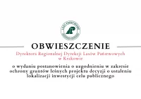 Obwieszczenie Dyrekcji Lasów Państwowych w Krakowie o wydaniu postanowienia - 02.03 - zdjęcie główne