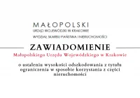 Zawiadomienie Małopolskiego Urzędu Wojewódzkiego w Krakowie - 02.03 - zdjęcie główne