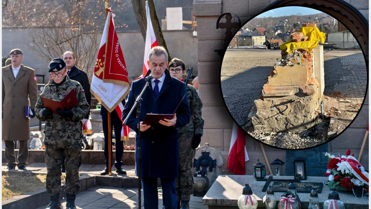 Delegacje samorządowe na cmentarzu wojennym nr 366 w Limanowej
