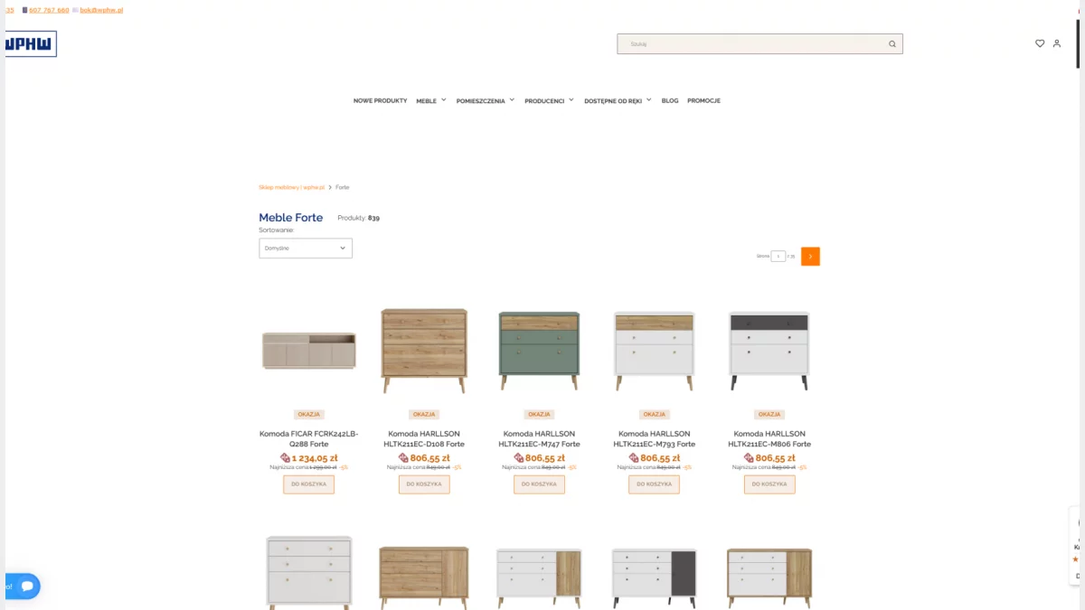 Meble Forte - Sklep z meblami online WPHW