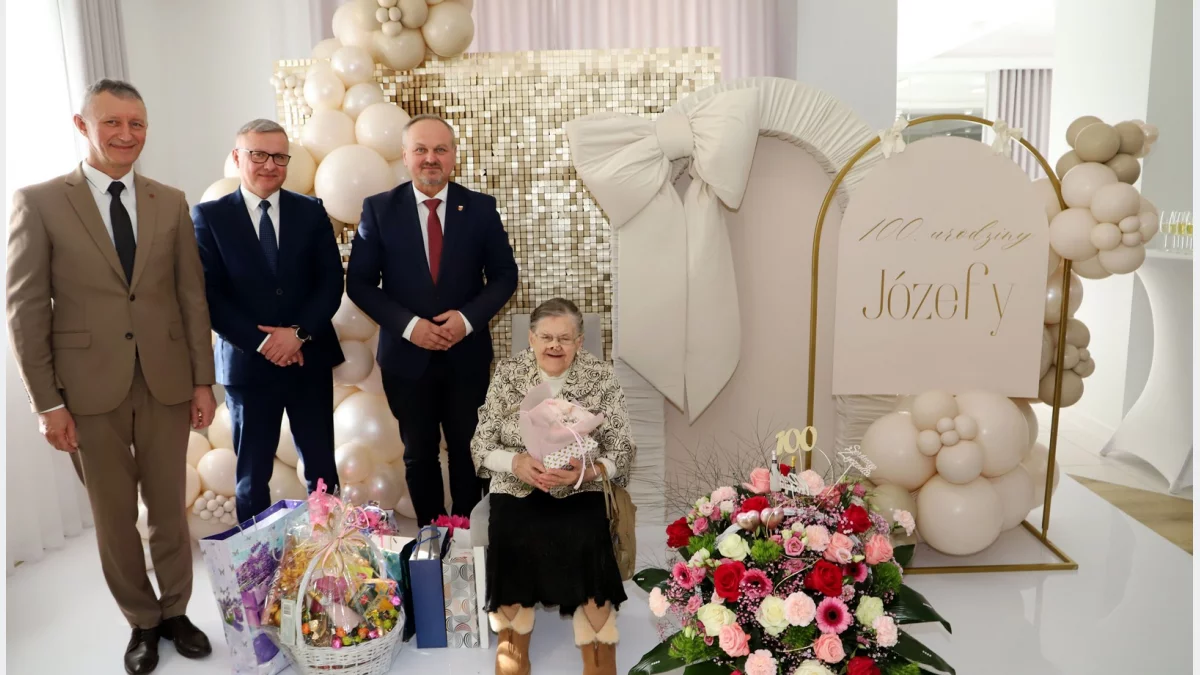 100 lecie pani Józefy Kuźmy z Męciny