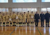 Młodzieżowa Drużyna Pożarnicza z Limanowej na II Halowych Zawodach Sportowo-Pożarniczych Powiatu Limanowskiego - zdjęcie główne