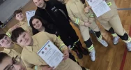 Młodzieżowa Drużyna Pożarnicza z Limanowej na II Halowych Zawodach Sportowo-Pożarniczych Powiatu Limanowskiego - zdjęcie 4