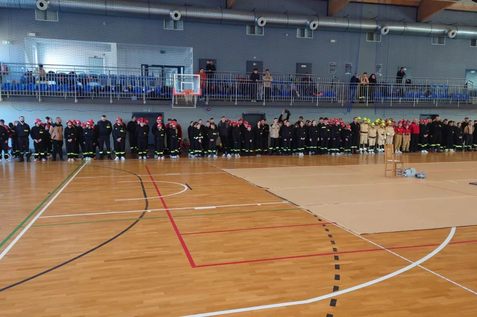 Młodzieżowa Drużyna Pożarnicza z Limanowej na II Halowych Zawodach Sportowo-Pożarniczych Powiatu Limanowskiego - zdjęcie 14