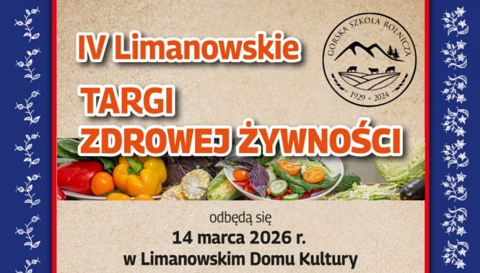 IV Limanowskie Targi Żywności - ZAPROSZENIE - zdjęcie 1
