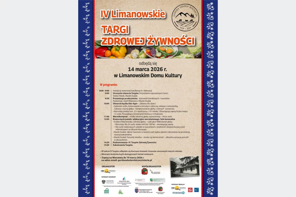 IV Limanowskie Targi Żywności - ZAPROSZENIE - zdjęcie 2