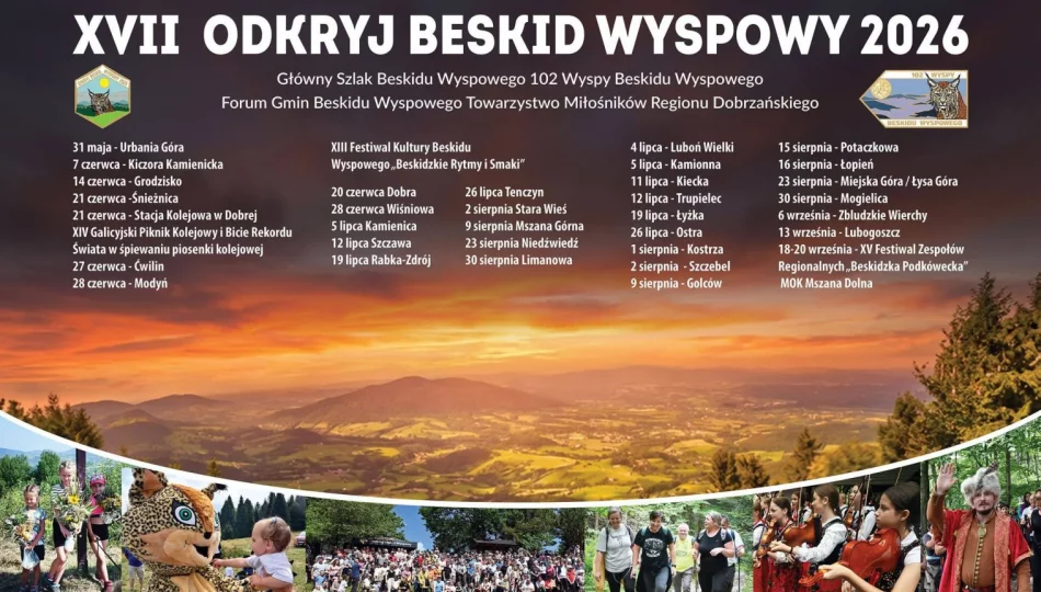 Terminy akcji „Odkryj Beskid Wyspowy 2026” w Limanowej - zdjęcie 1