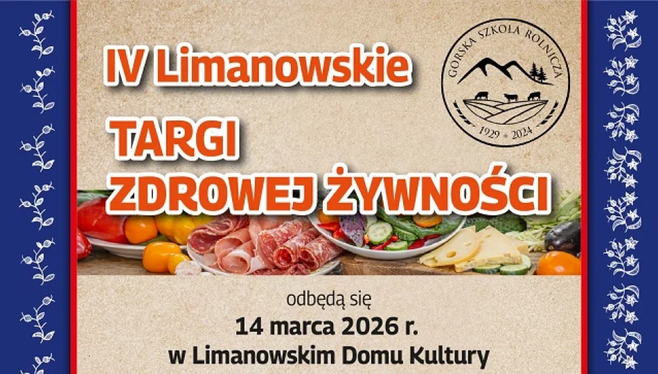 14 marca odbędą się 4 Limanowskie Targi Zdrowej Żywności - zdjęcie 1