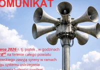 Test syren alarmowych w Powiecie Limanowskim – 13 marca - zdjęcie główne