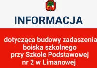 Aktualna informacja dotycząca budowy zadaszenia boiska przy Szkole Podstawowej nr 2 w Limanowej - zdjęcie główne