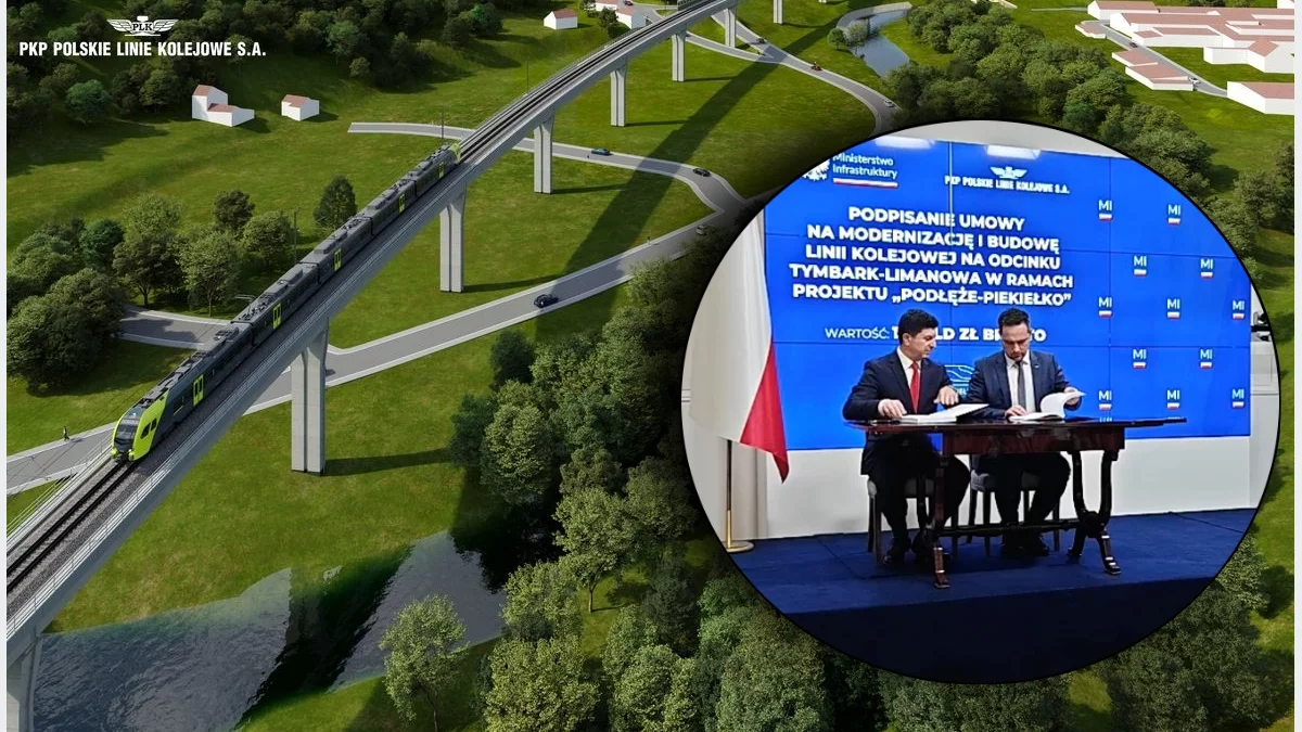 Podłęże-Piekiełko: tunel, estakada i 14 km torów - umowa na 1,6 mld zł podpisana