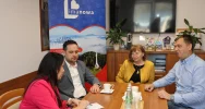 Inwestycja kolejowa w Limanowej. Spotkanie władz Miasta Limanowa z przedstawicielami PKP PLK oraz wykonawcą inwestycji. - zdjęcie 2