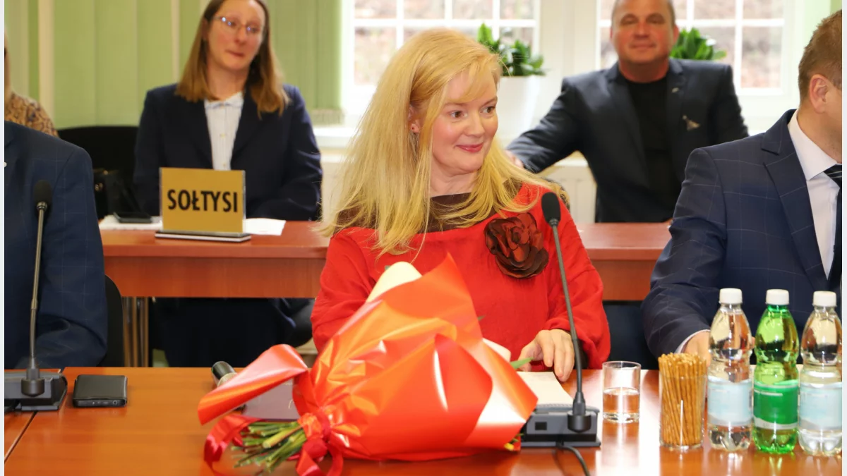  Lucyna Ryś podczas sesji Rady Gminy Limanowa