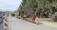 Wiosenne porządki na drogach powiatu. Budimex naprawia trasę - zdjęcie 2