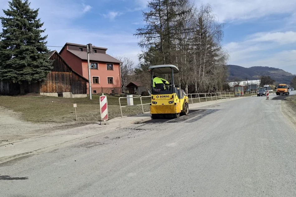 Wiosenne porządki na drogach powiatu. Budimex naprawia trasę - zdjęcie 3