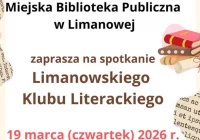 19 marca odbędzie się spotkanie Limanowskiego Klubu Literackiego - zdjęcie główne