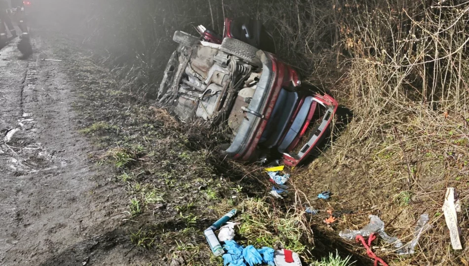 Sprawca wypadku pijany. 19-latek w policyjnym areszcie - zdjęcie 1