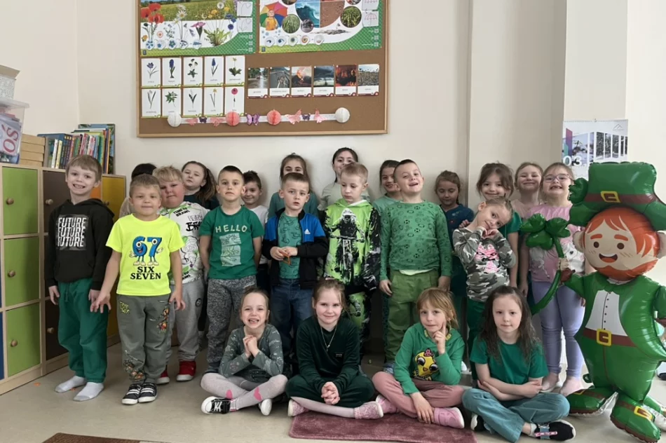 Obchody Dnia Świętego Patryka w Szkole Podstawowej im. Marii Dąbrowskiej w Nowym Rybiu - zdjęcie 4