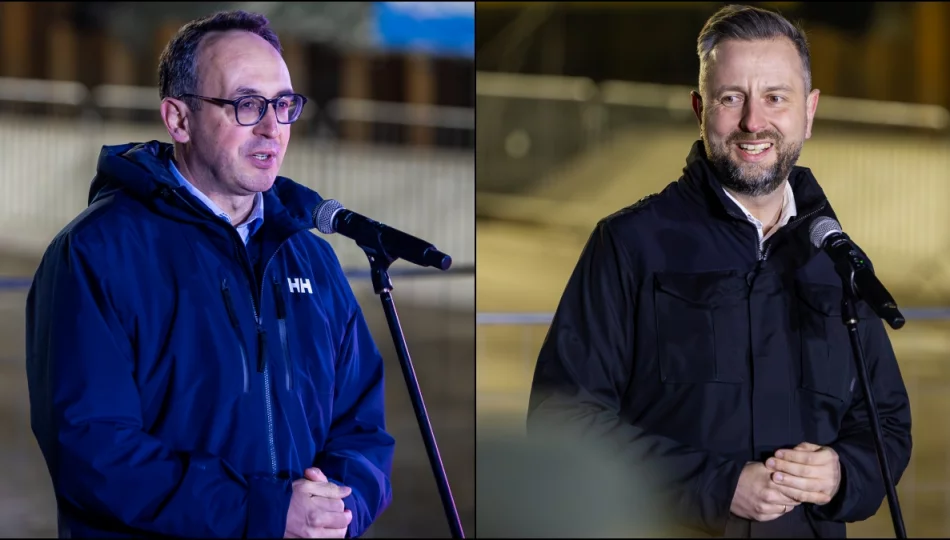 „To odpowiedź na bzdury”. Ministrowie na placu budowy uderzają w prezesa PiS - zdjęcie 1