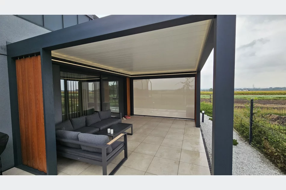 Nowoczesne pergole aluminiowe , zadaszenia tarasowe   /    Alluminio.pl - zdjęcie 4